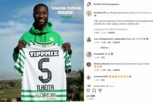 官方:30岁纳比·凯塔0转会费正式加盟匈牙利球队费伦茨瓦罗斯