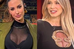 大饱眼福!里奇女友现场报道国米vs拿波里,卡里乌斯妻子线上主持