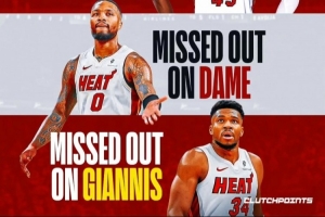 一无所获！近年热火接连错过KD/米切尔/利拉德/字母哥 曾三次追KD