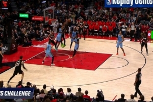 值！西索科隔扣造GG·杰克逊犯规 灰熊挑战成功改判好帽还拿球权